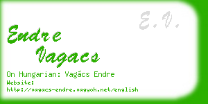 endre vagacs business card