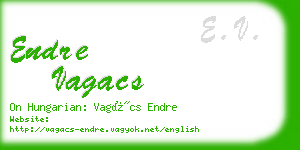 endre vagacs business card
